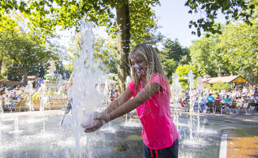 Waterpret bij het waterplein in Drouwenerzand