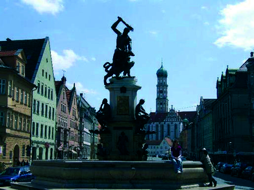 Centrum van Augsburg