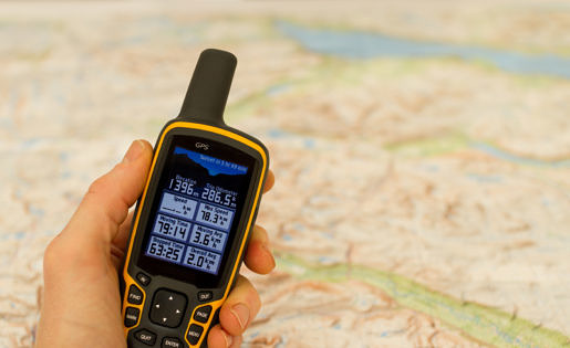 Gps tracker met landkaart
