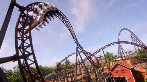 Achtbaan in Attractiepark Slagharen