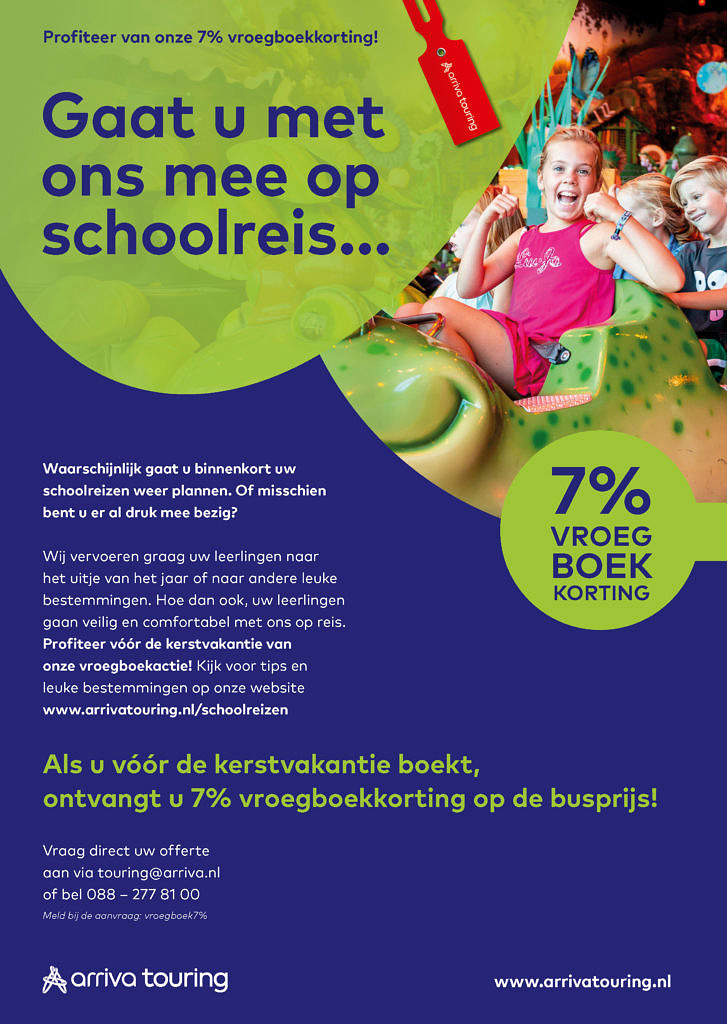 Webflyer a4 7% vroegboekkorting 2019 2020