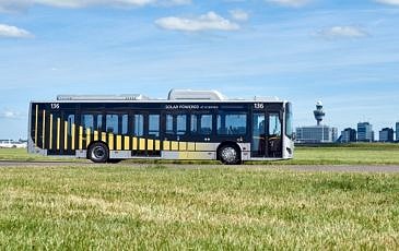 BYD Bus op het platform Schiphol