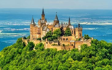 View,of,hohenzollern,castle,in,the,swabian,alps, ,baden wurttemberg,